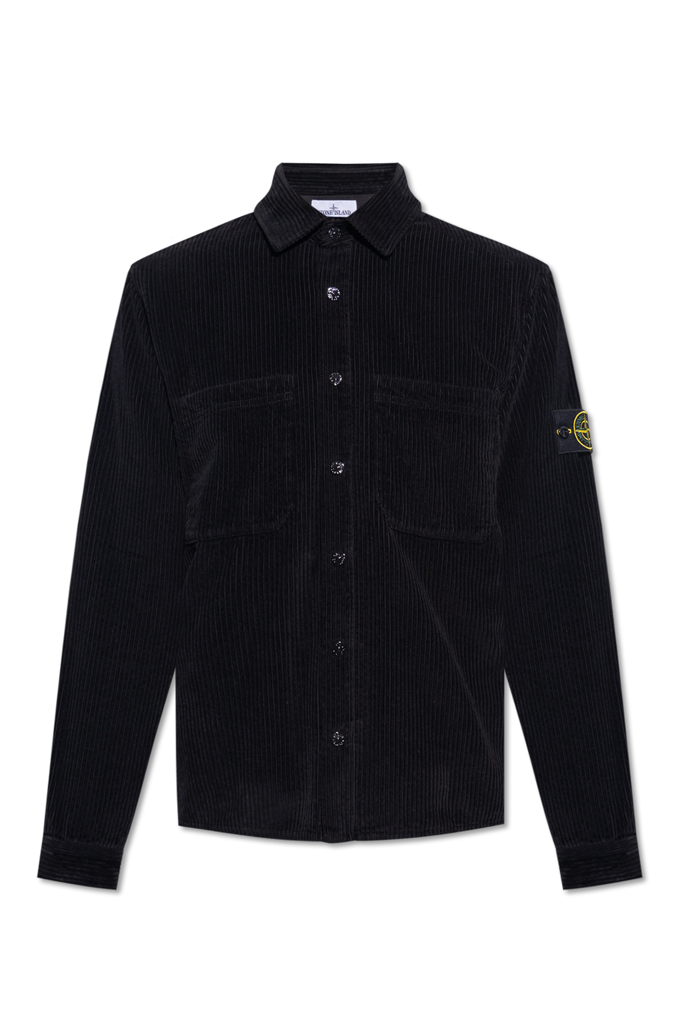 Black Corduroy shirt with logo Stone Island - Vitkac Canada